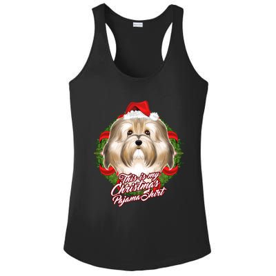 This Is My Christmas Pajama Gift I Funny Pjs Havanese Cute Gift Ladies PosiCharge Competitor Racerback Tank