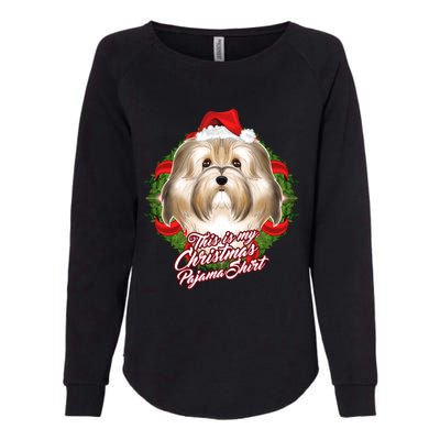 This Is My Christmas Pajama Gift I Funny Pjs Havanese Cute Gift Womens California Wash Sweatshirt