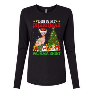 This Is My Christmas Tree Pajamas Sphynx Cat Christmas Great Gift Womens Cotton Relaxed Long Sleeve T-Shirt