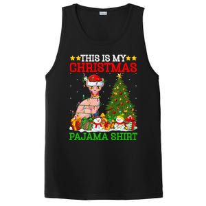 This Is My Christmas Tree Pajamas Sphynx Cat Christmas Great Gift PosiCharge Competitor Tank