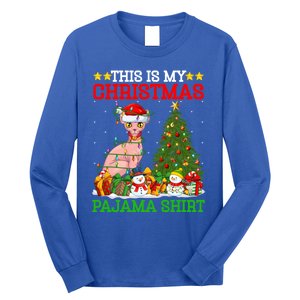 This Is My Christmas Tree Pajamas Sphynx Cat Christmas Great Gift Long Sleeve Shirt