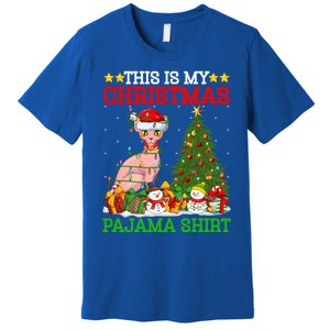 This Is My Christmas Tree Pajamas Sphynx Cat Christmas Great Gift Premium T-Shirt