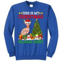 This Is My Christmas Tree Pajamas Sphynx Cat Christmas Great Gift Tall Sweatshirt