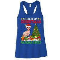 This Is My Christmas Tree Pajamas Sphynx Cat Christmas Great Gift Women's Racerback Tank