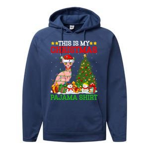 This Is My Christmas Tree Pajamas Sphynx Cat Christmas Great Gift Performance Fleece Hoodie