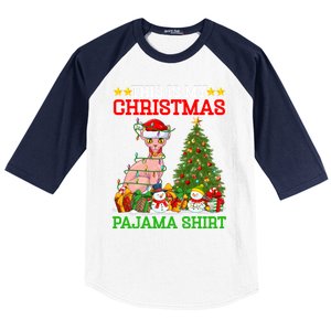 This Is My Christmas Tree Pajamas Sphynx Cat Christmas Great Gift Baseball Sleeve Shirt