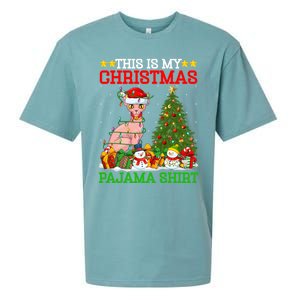 This Is My Christmas Tree Pajamas Sphynx Cat Christmas Great Gift Sueded Cloud Jersey T-Shirt