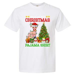 This Is My Christmas Tree Pajamas Sphynx Cat Christmas Great Gift Garment-Dyed Heavyweight T-Shirt