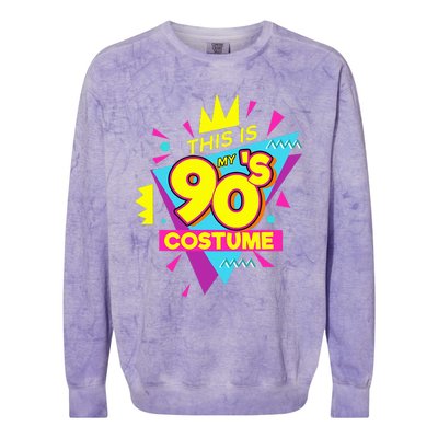 This Is My 90s Costume 90s Costume Party Colorblast Crewneck Sweatshirt