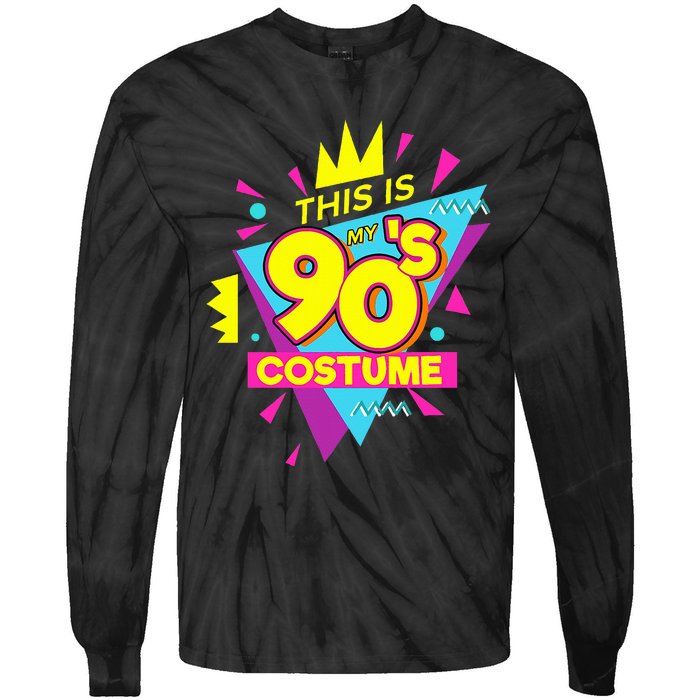 This Is My 90s Costume 90s Costume Party Tie-Dye Long Sleeve Shirt