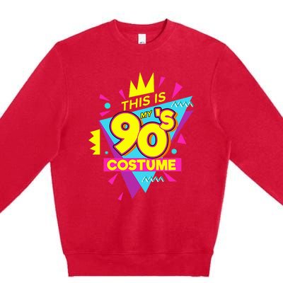 This Is My 90s Costume 90s Costume Party Premium Crewneck Sweatshirt