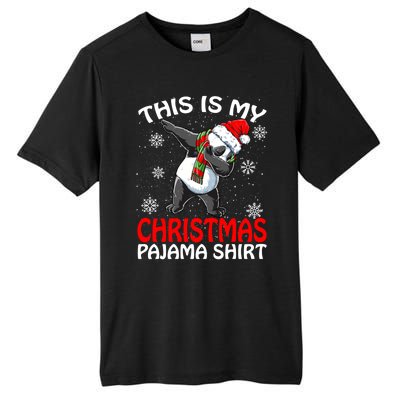 This Is My Christmas Pajama Meaningful Gift Panda Santa Gift Tall Fusion ChromaSoft Performance T-Shirt