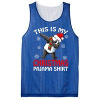 This Is My Christmas Pajama Meaningful Gift Panda Santa Gift Mesh Reversible Basketball Jersey Tank