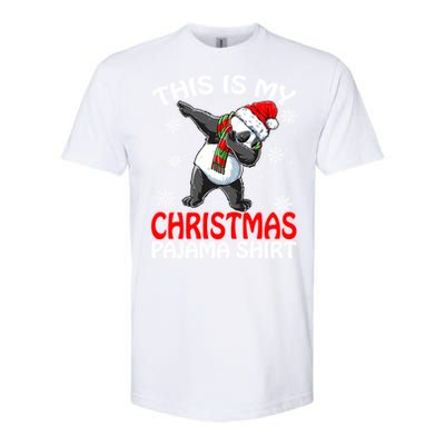 This Is My Christmas Pajama Meaningful Gift Panda Santa Gift Softstyle CVC T-Shirt