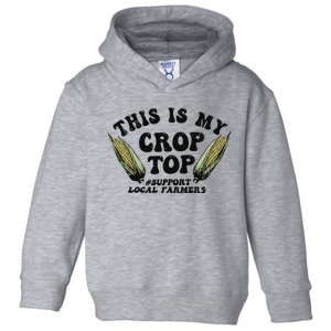 This Is My Crop Top Graphic Crop Toddler Hoodie