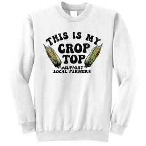 This Is My Crop Top Graphic Crop Sweatshirt