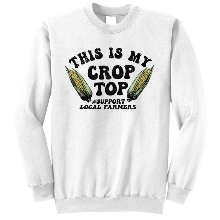 This Is My Crop Top Graphic Crop Sweatshirt