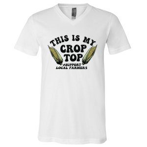 This Is My Crop Top Graphic Crop V-Neck T-Shirt