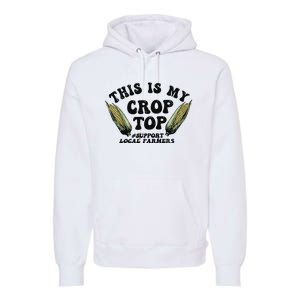 This Is My Crop Top Graphic Crop Premium Hoodie