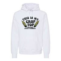 This Is My Crop Top Graphic Crop Premium Hoodie