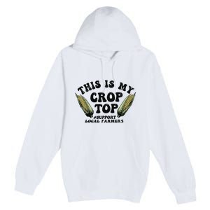 This Is My Crop Top Graphic Crop Premium Pullover Hoodie