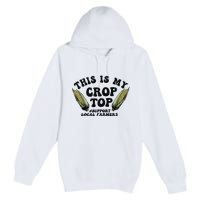 This Is My Crop Top Graphic Crop Premium Pullover Hoodie