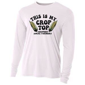 This Is My Crop Top Graphic Crop Cooling Performance Long Sleeve Crew