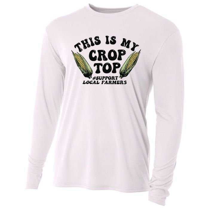 This Is My Crop Top Graphic Crop Cooling Performance Long Sleeve Crew