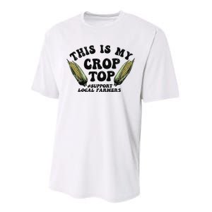 This Is My Crop Top Graphic Crop Performance Sprint T-Shirt