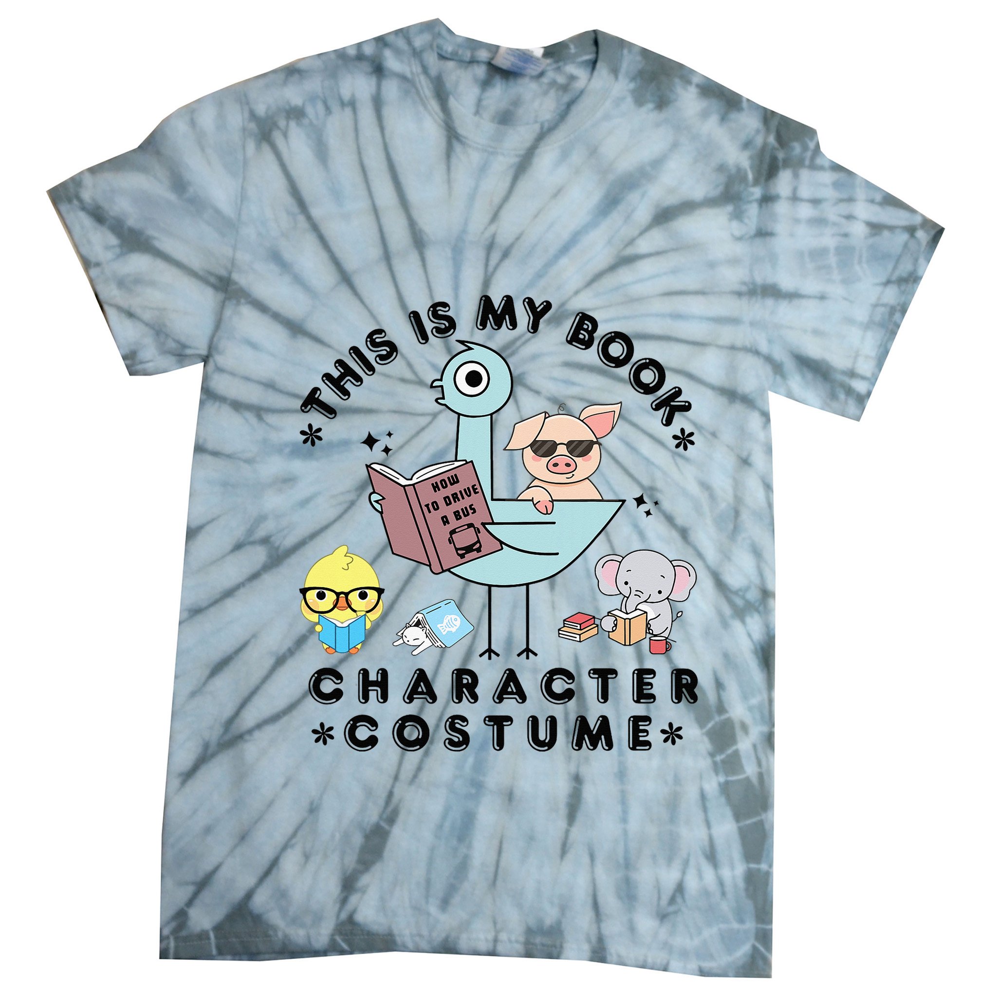 This Is My Book Character Tie-Dye T-Shirt