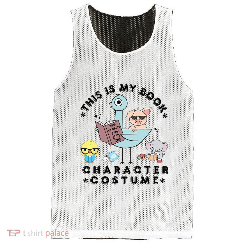This Is My Book Character Mesh Reversible Basketball Jersey Tank