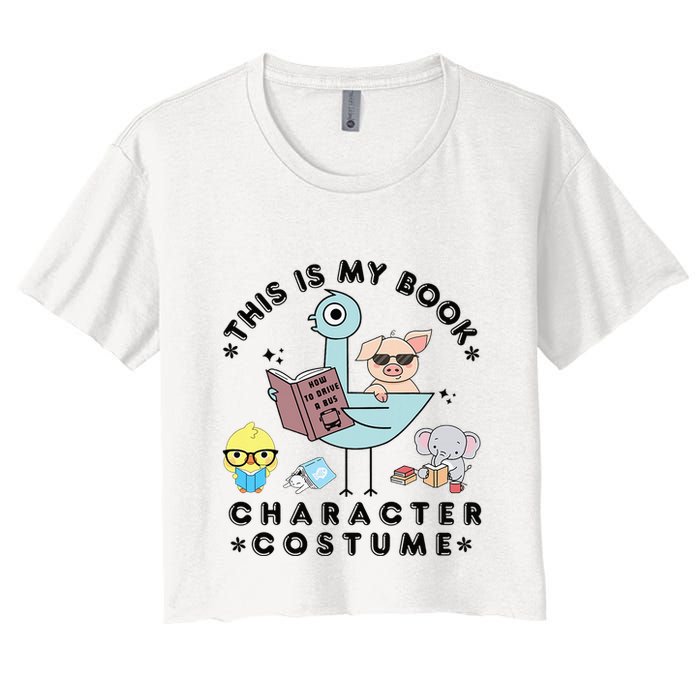 This Is My Book Character Women's Crop Top Tee