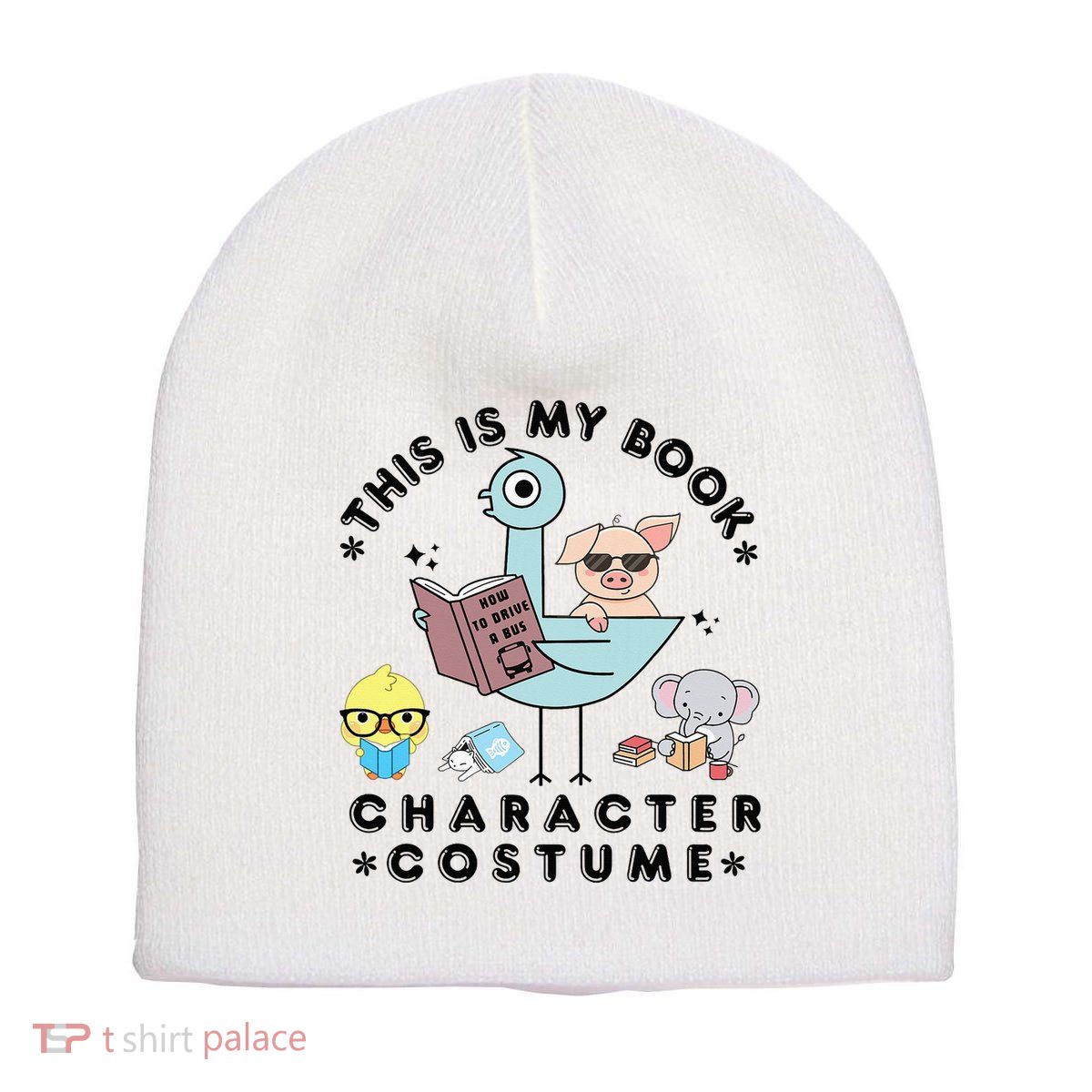 This Is My Book Character Short Acrylic Beanie