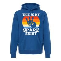 This Is My Spare Gift Funny Bowling Ball Pin Bowler Bowling Great Gift Premium Hoodie