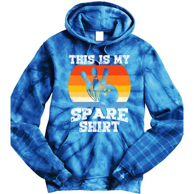 This Is My Spare Gift Funny Bowling Ball Pin Bowler Bowling Great Gift Tie Dye Hoodie