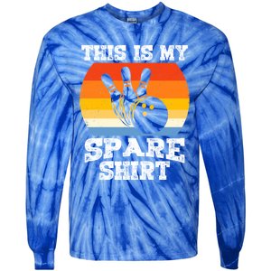 This Is My Spare Gift Funny Bowling Ball Pin Bowler Bowling Great Gift Tie-Dye Long Sleeve Shirt