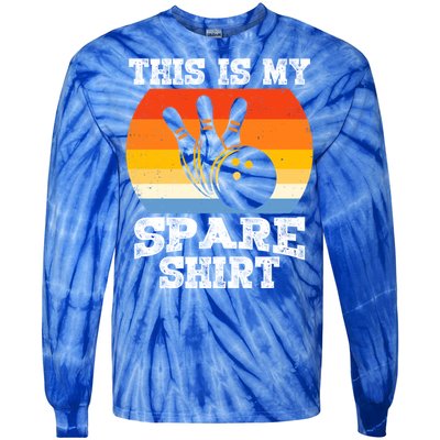 This Is My Spare Gift Funny Bowling Ball Pin Bowler Bowling Great Gift Tie-Dye Long Sleeve Shirt