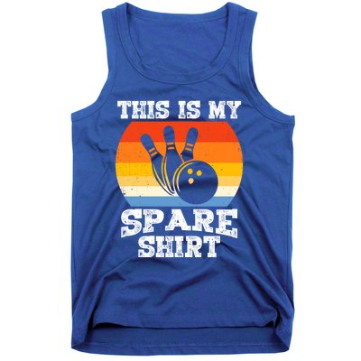 This Is My Spare Gift Funny Bowling Ball Pin Bowler Bowling Great Gift Tank Top