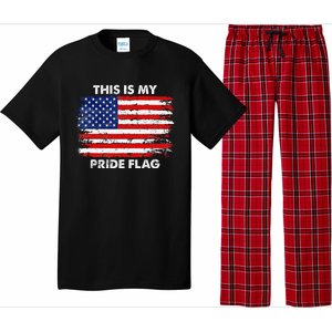 This Is My Pride Flag USA American 4th Of July Patriotic Pajama Set