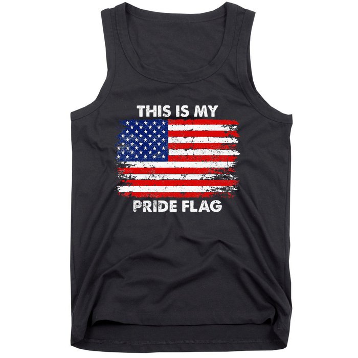 This Is My Pride Flag USA American 4th Of July Patriotic Tank Top