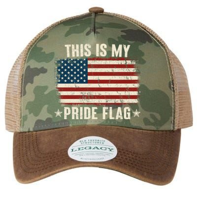 This Is My Pride Flag USA American Legacy Tie Dye Trucker Hat