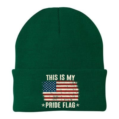 This Is My Pride Flag USA American Knit Cap Winter Beanie