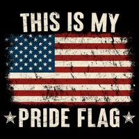 This Is My Pride Flag USA American Cooling Performance Crew T-Shirt
