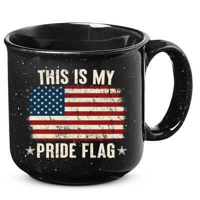 This Is My Pride Flag USA American 15oz Campfire Ceramic Mug