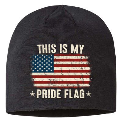 This Is My Pride Flag USA American Sustainable Beanie