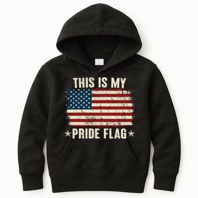 This Is My Pride Flag USA American Kids Hoodie