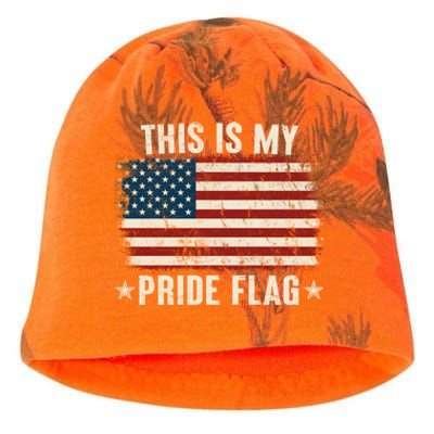 This Is My Pride Flag USA American Kati - Camo Knit Beanie