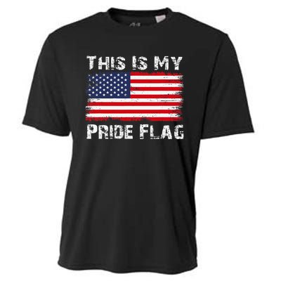 This Is My Pride Flag Usa American 4th Of July Patriotic Cooling Performance Crew T-Shirt