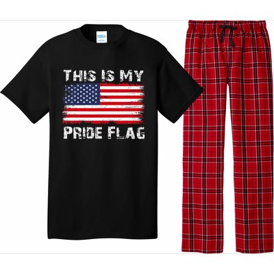 This Is My Pride Flag Usa American 4th Of July Patriotic Pajama Set