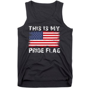 This Is My Pride Flag Usa American 4th Of July Patriotic Tank Top